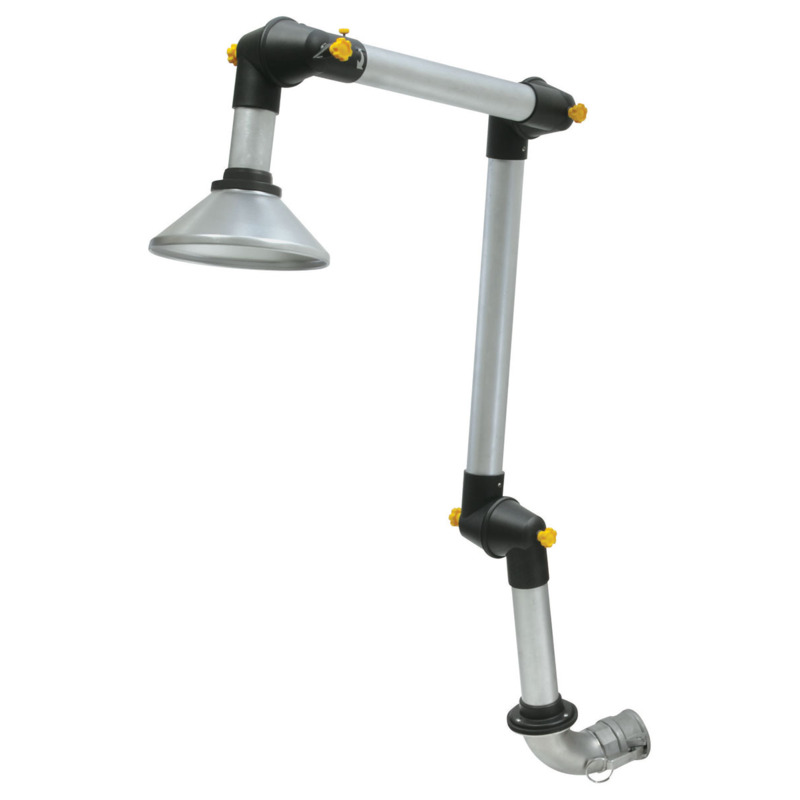 Dust Extraction Arm w/8" Round Hood, Elbow Connection