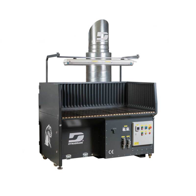 Metal Capture Downdraft Table : 1000 mm W x 1800 mm L x 850 mm H Working Area