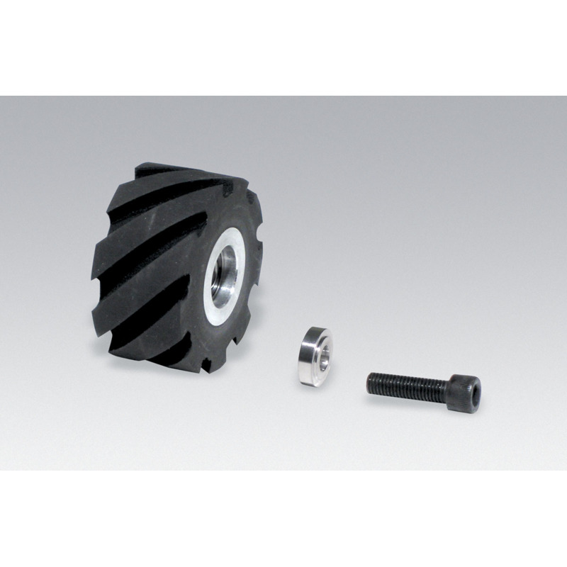 Contact Wheel Ass'y, 2" Dia. x 1" W x 5/8" I.D., Standard Face, 70 Duro Rubber