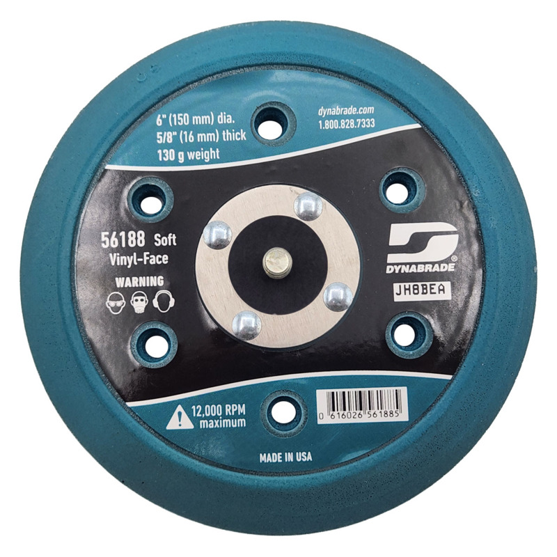 Almofada de disco a vácuo com 6" (152 mm) de diâmetro, superfície em vinil