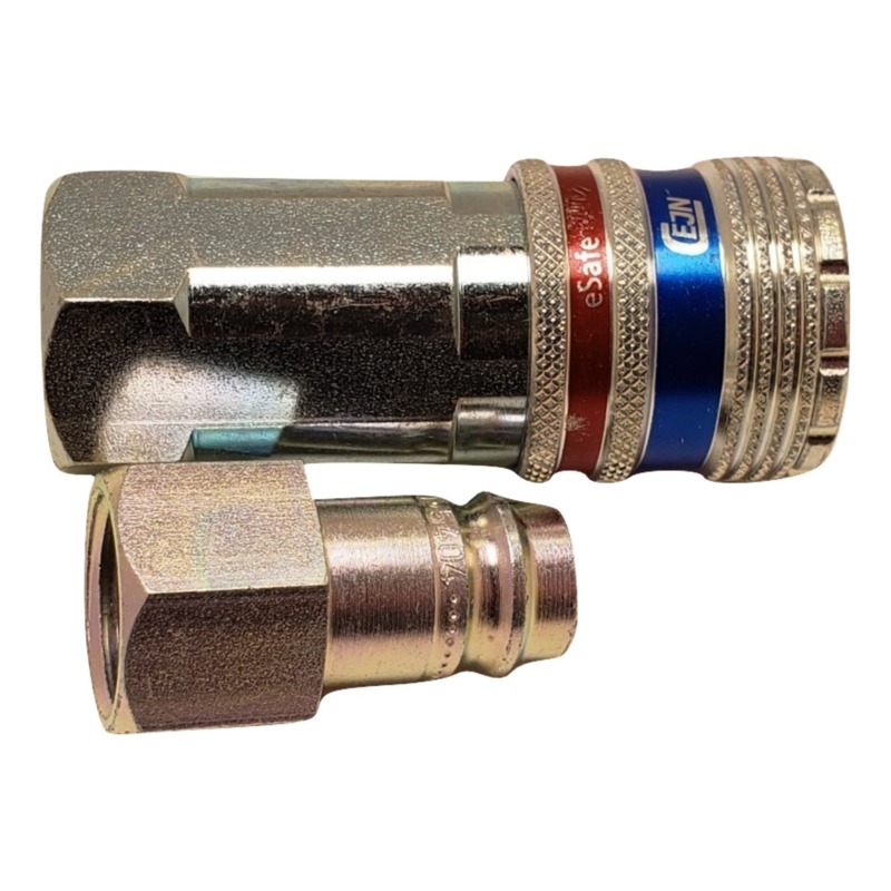 Złącze żeńskie 3/8" z zespołem wtyczki żeńskiej 3/8"