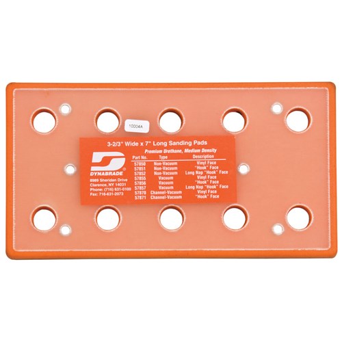 3 2/3"x 7" Vac Short Hook Pad