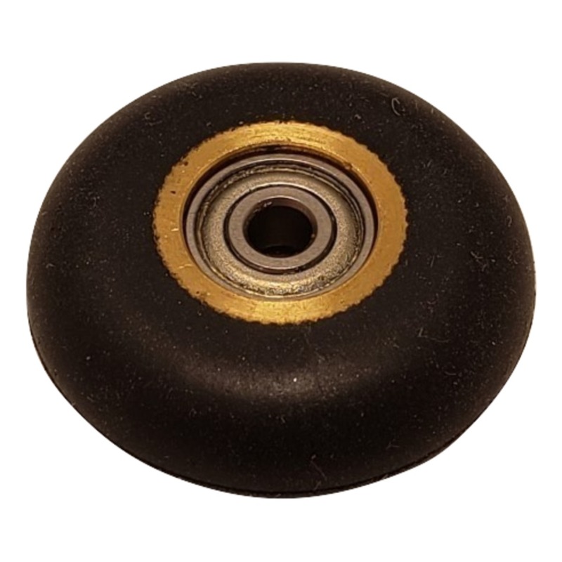 Contact Wheel Ass'y, 3/8" Wide x 1" Dia., Radius, 40 Durometer Neoprene