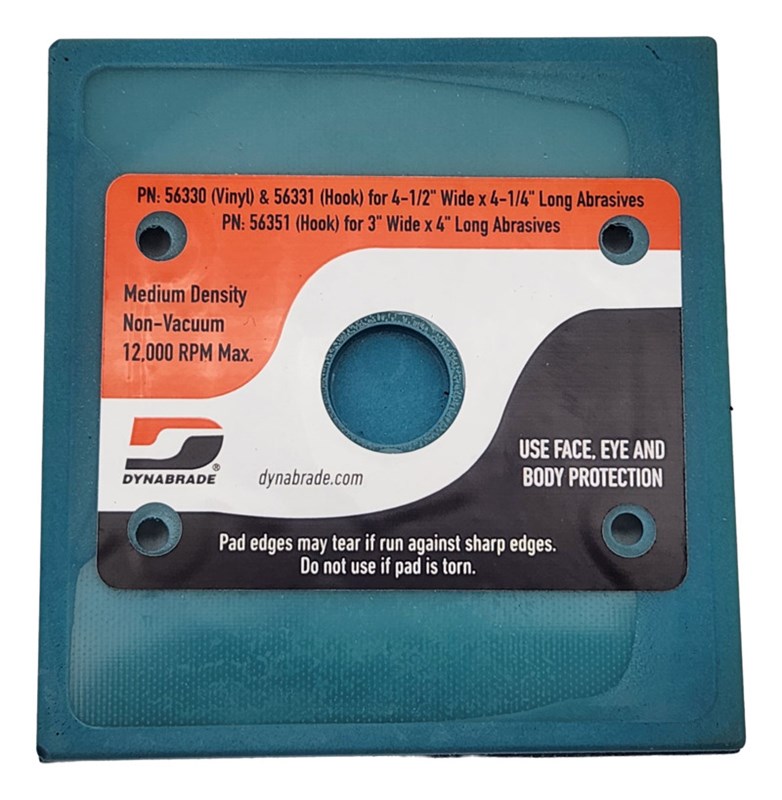 4-1/4" (108 mm) x 4-1/2" (114 mm) Dynabug Disc Pad, Hook-Face