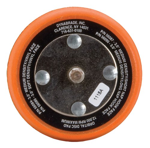 3" Dia. Tampon de disque non-vac, velcro, Short Nap