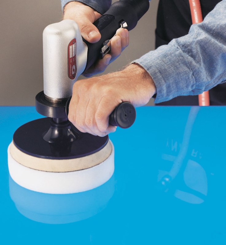 5"-8" (127 mm-203 mm) Dia. Tampon rotatif à deux mains à 7 degrés d'inclinaison