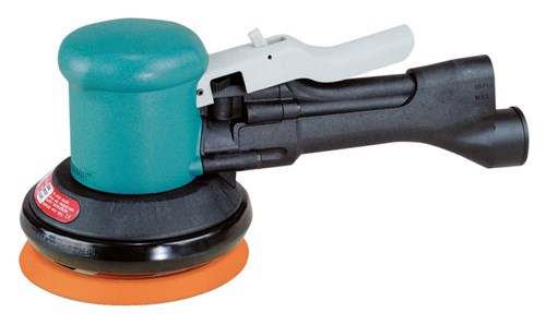 5" (127 mm) Dia. Levigatrice rotorbitale a due mani Dynorbital, senza aspirazione