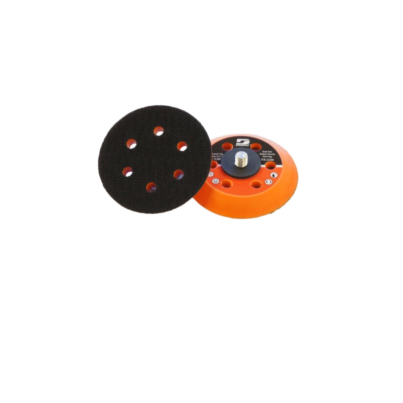3" (75 mm) Dia. 6 Hole Vacuum Disc Pad, Short Hook-Face