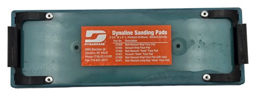 2-3/4" (70 mm) L x 8" (203 mm) L Disque Dynaline non aspirant avec attaches, face vinyle