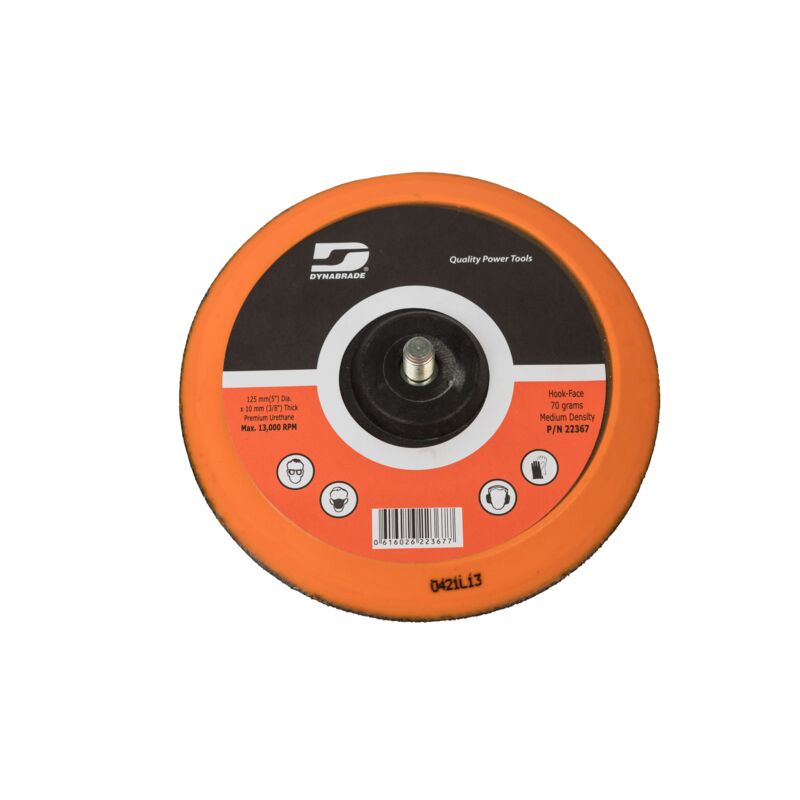 Almohadilla de disco sin aspiración de 5" (125 mm) de diámetro Almohadilla de disco sin vacío, cara de gancho corta