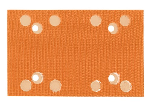 Almohadilla de disco Dynabug II de 3-1/4" (83 mm) x 5" (125 mm) de vacío, con cara de gancho, de capa corta