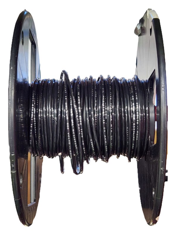 #16 Wire - Black/Ft