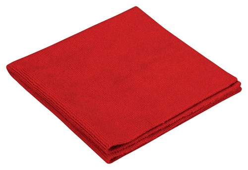 Chiffon en microfibre sans bord, rouge