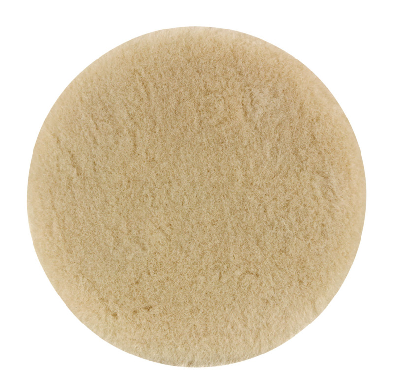 5-1/2" Dynacut Top Wool Polishing Pad, Hook and Loop