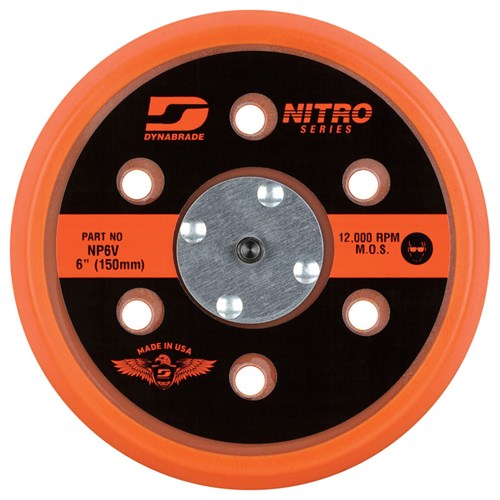 6" Nitro Vac Short Hook Pad