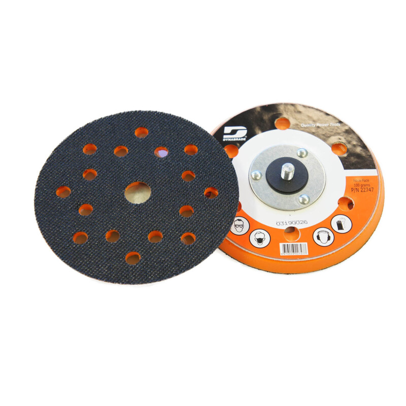 5" (125 mm) Dia. 8+8+1 Hole Vacuum Disc Pad, Short Hook-Face