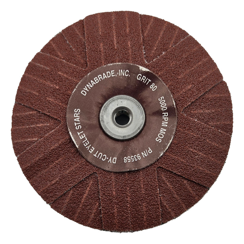 76 mm (3") Durchm. 80 Grit A/O Ösenschleifstern