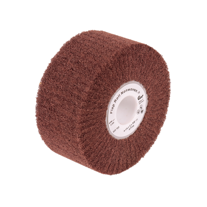 4-1/4" (108 mm) Dia. x 2" (51 mm) x 5/8"-11 Fine NWN DynaBrite Finishing Flap Roll