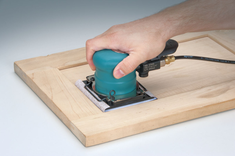 4" W x 4-5/16" L (102 mm x 110 mm) Dynabug "Model T" Orbital Sander, Non-Vacuum with Clips