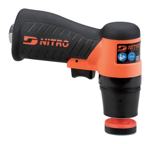 Mini ponceuse orbitale 1-1/4" Dia. Mini ponceuse orbitale à poignée pistolet, 8 500 tr/min, orbite de 1/8 po