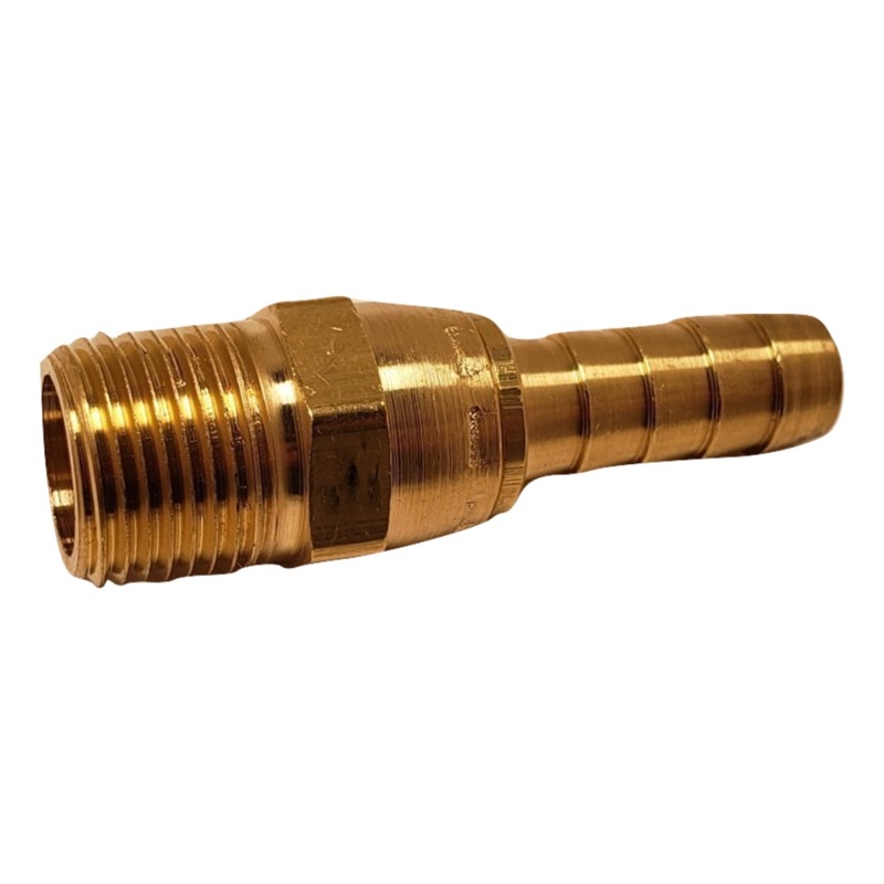Inserto dentellato - 3/8" NPT x 3/8", maschio girevole