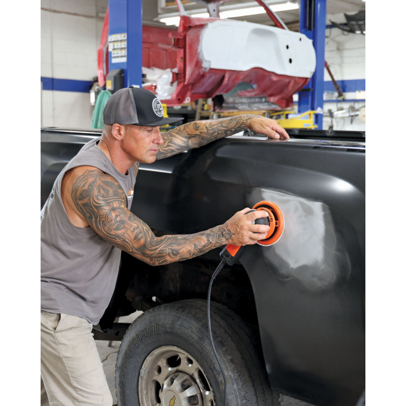 Lijadora orbital aleatoria sin vacío Nitro-E Series de 6" (150 mm) de diámetro, almohadilla de gancho corto sin vacío