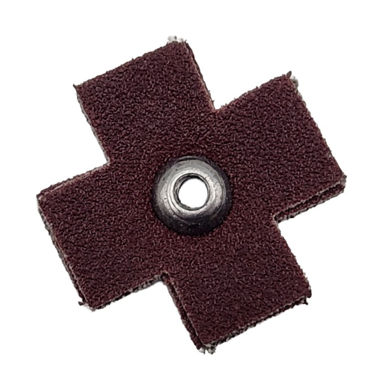 3/4" (19 mm) de diâmetro. Lixa em forma de estrela com grão 150 A/O