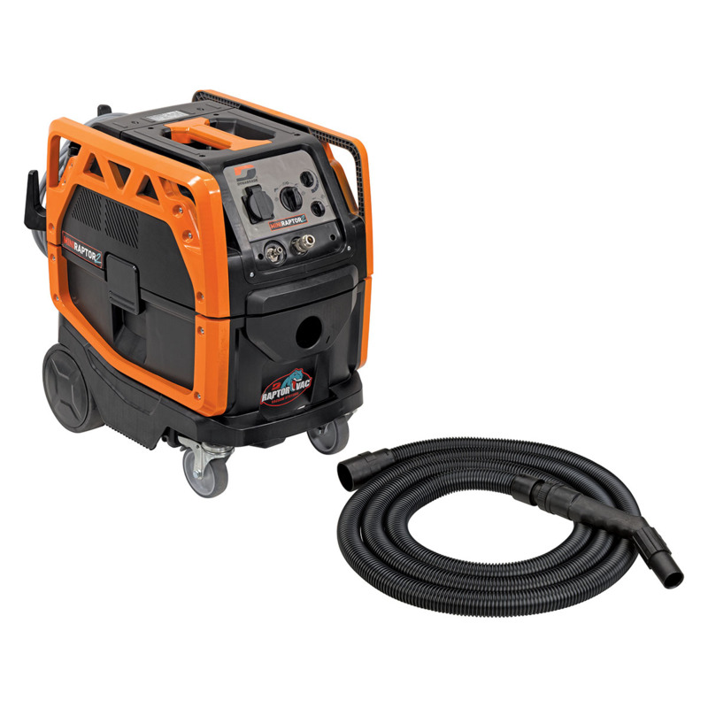 Mini-Raptor Vac 2 - Aspiradora clase H, 220 V, 50 Hz, CEE7, 41 l, ubicación normal, seco y húmedo, funcionamiento único.