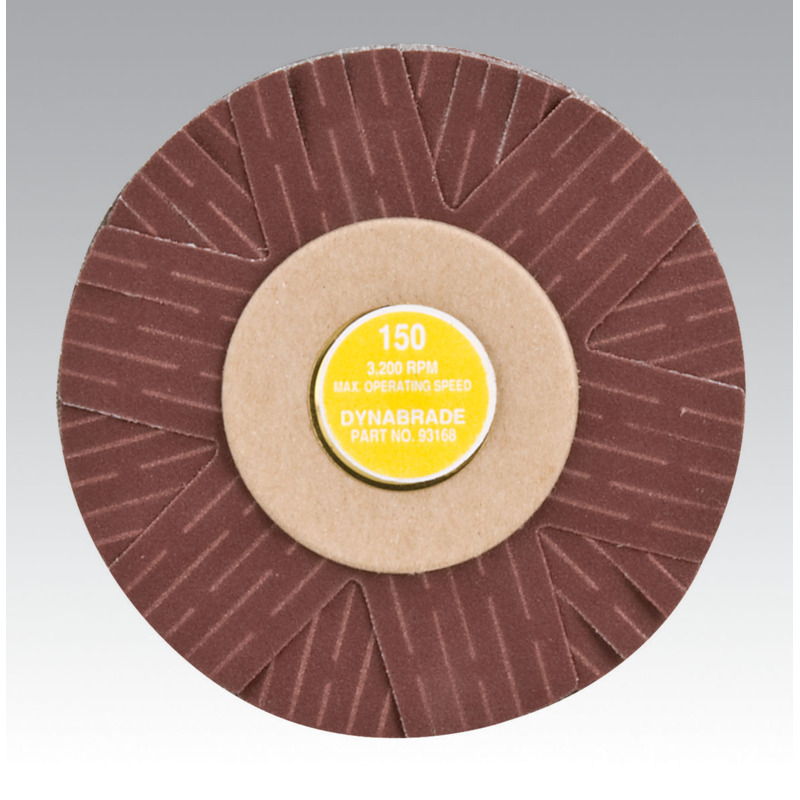 Disque abrasif A/O à montage sur broche, diamètre 102 mm (4 po), grain 150