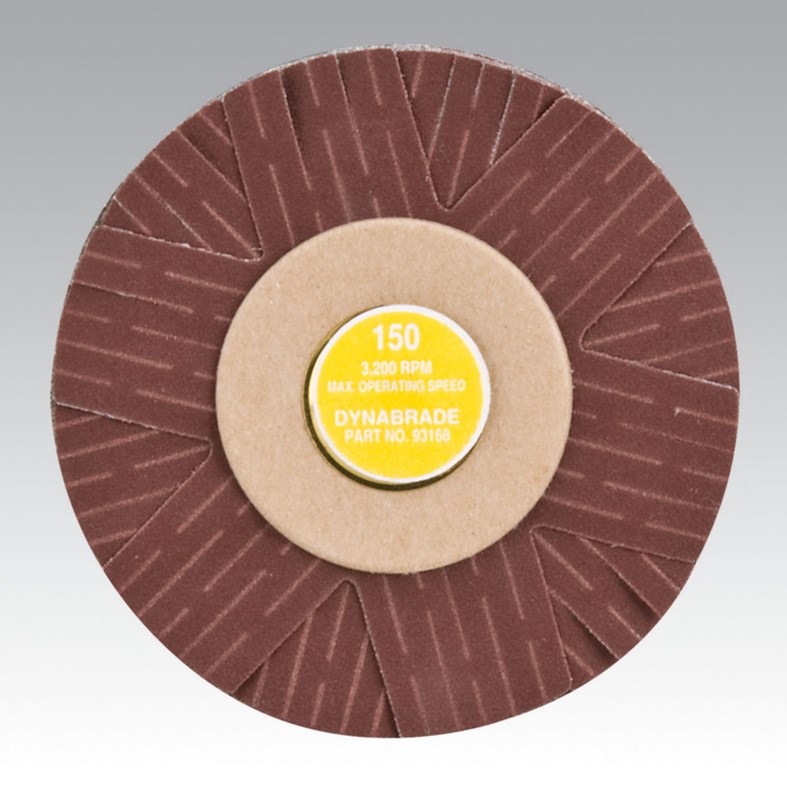 Disque abrasif A/O à montage sur broche, diamètre 102 mm (4 po), grain 150