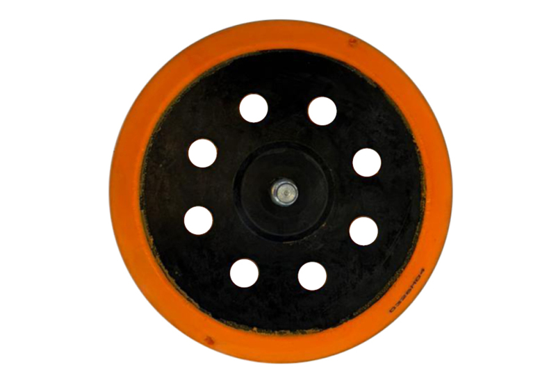 5" (125 mm) Dia. 8+1 Hole Vacuum Disc Pad, Short Hook-Face