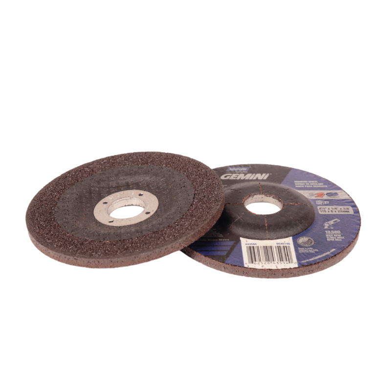 Ruota con centro depresso tipo 27 A/O, diametro 4-1/2" (114 mm) x 7/8" CH