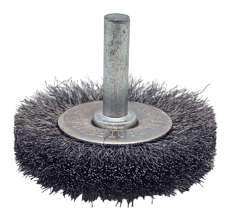 Spazzola radiale con filo ondulato Diametro 2" (51 mm) x 0,006 x 7/16" Acciaio